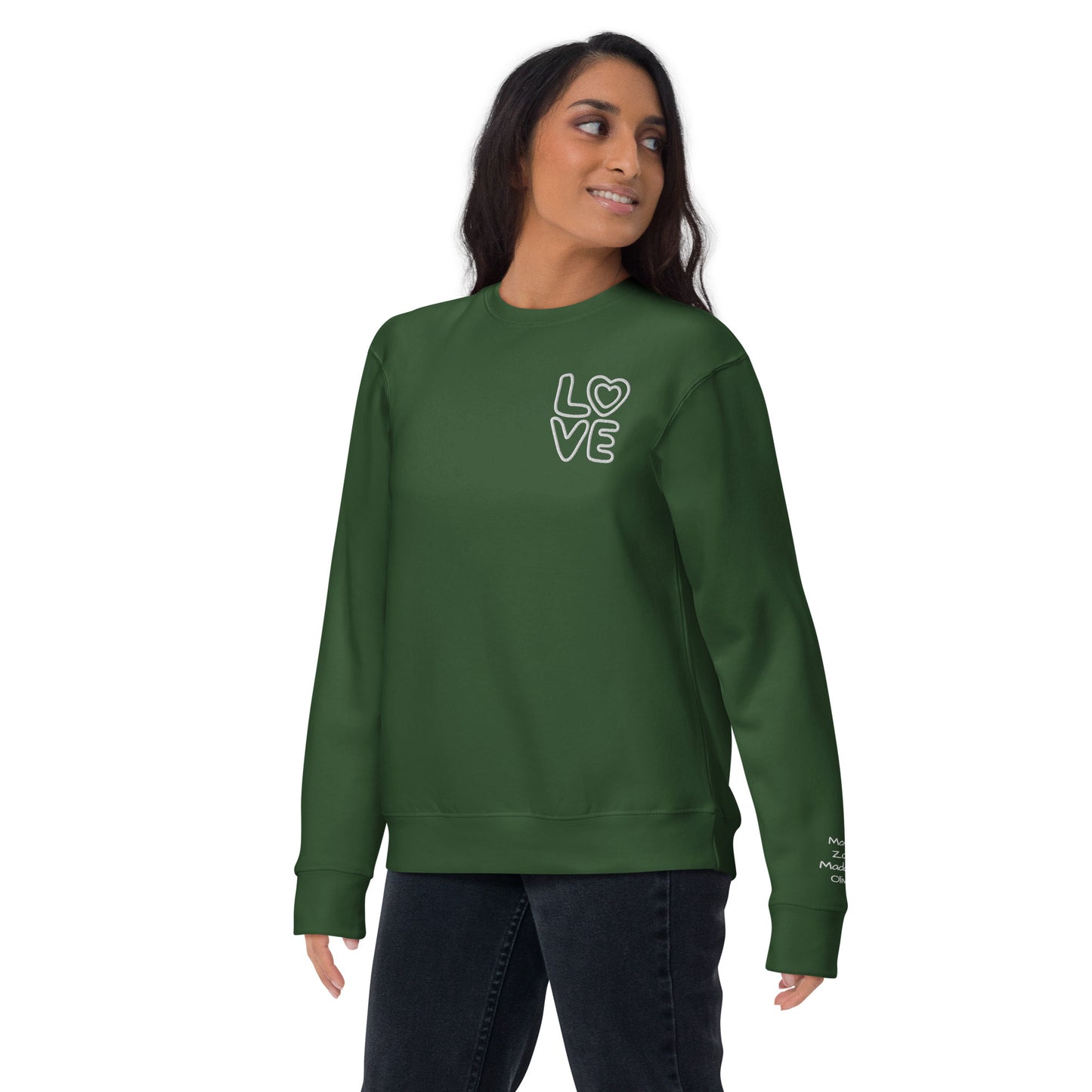 Custom LOVE Sweatshirt - Embroidery